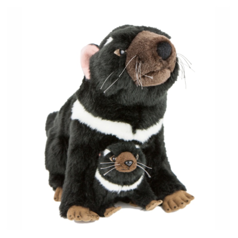 Australian Animals Tasmanian Devil Mum and Baby Teddy – Soft Toy