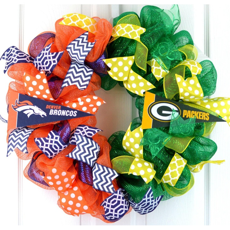 House Divided football wreath Style #1 (original)