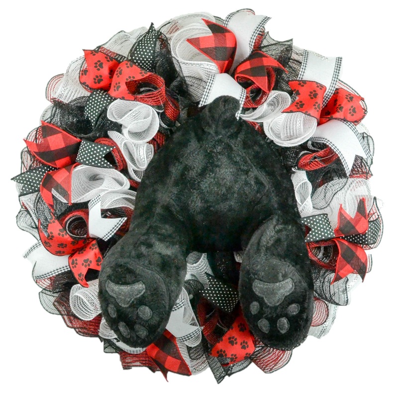 Animal Lover Wreath – Dog Butt Paw Print