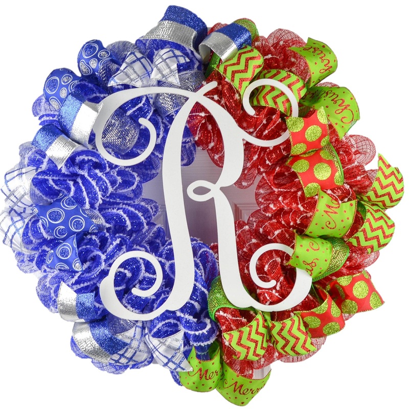 Christmas Hanukkah House Divided Wreath