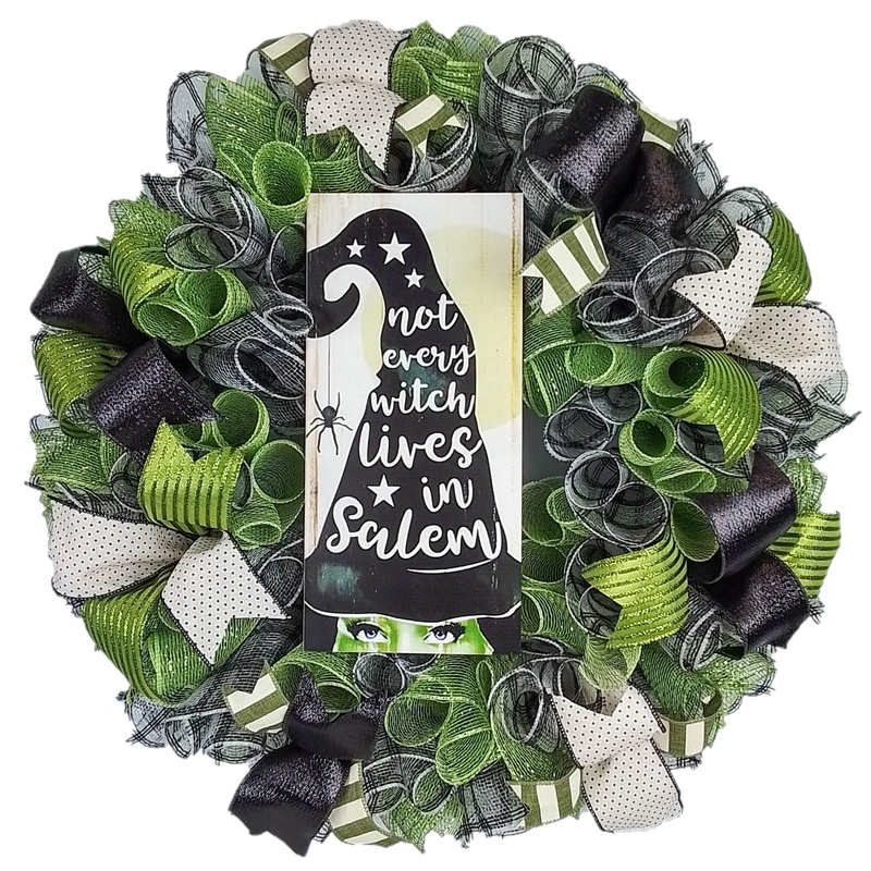 Witch Halloween Wreath – Not Every Witch Lives in Salem