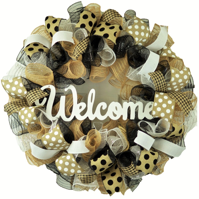 Wreaths for the Door, Burlap Everyday Wreath : M5 No Centerpiece