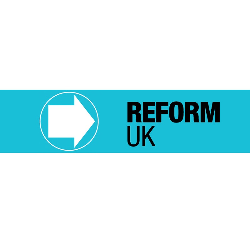Reform Party Paper Banner Decoration – 1.2m