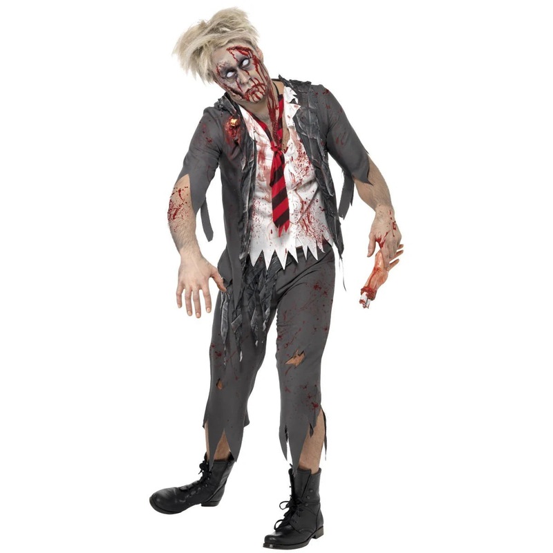 Zombie School Boy Costume Large