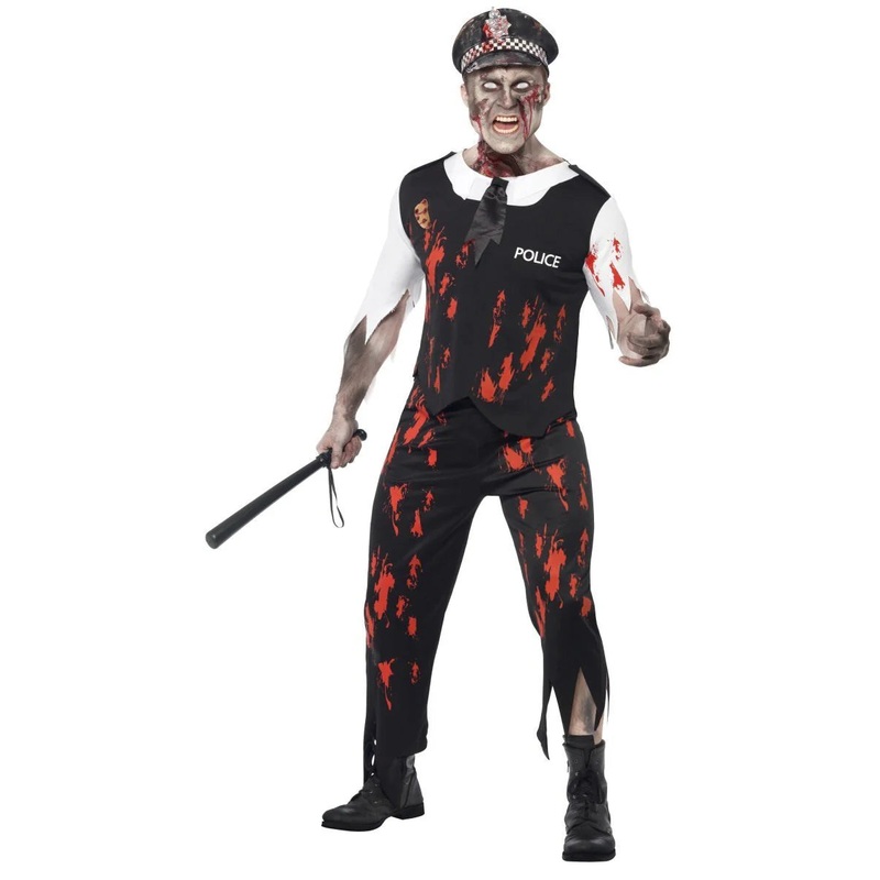 Zombie Policeman Costume Large