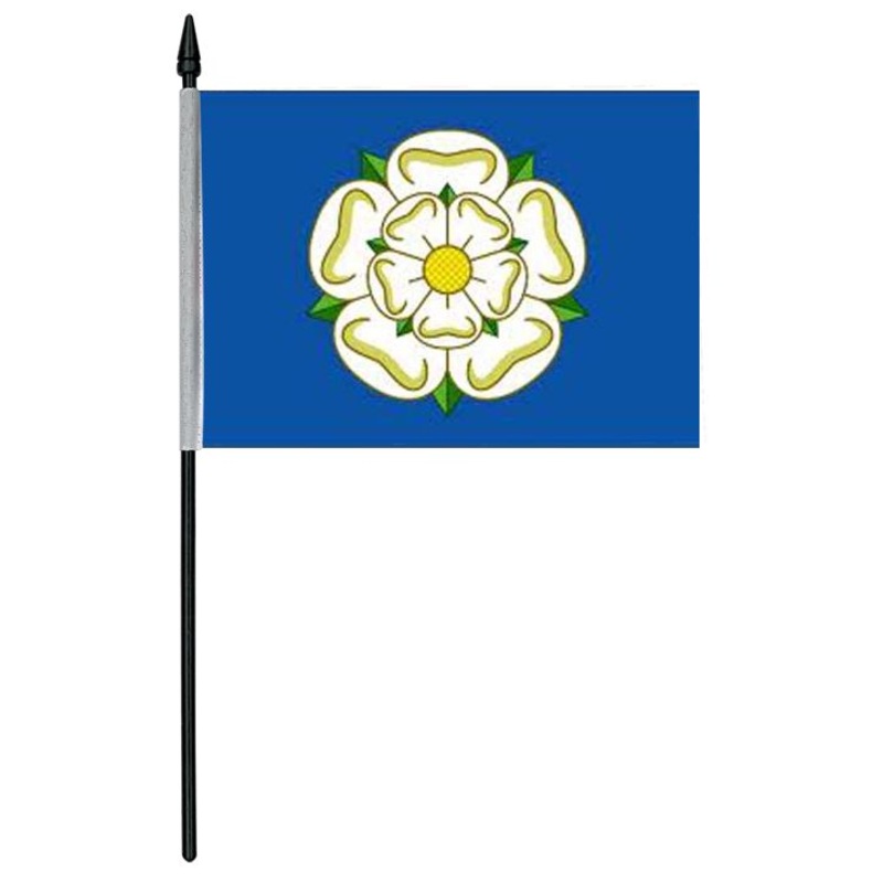 Yorkshire Rose Cloth Table Flag – 4″ x 6″