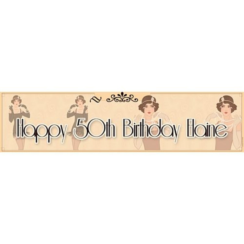 1920’s Personalised Banner – 1.2m
