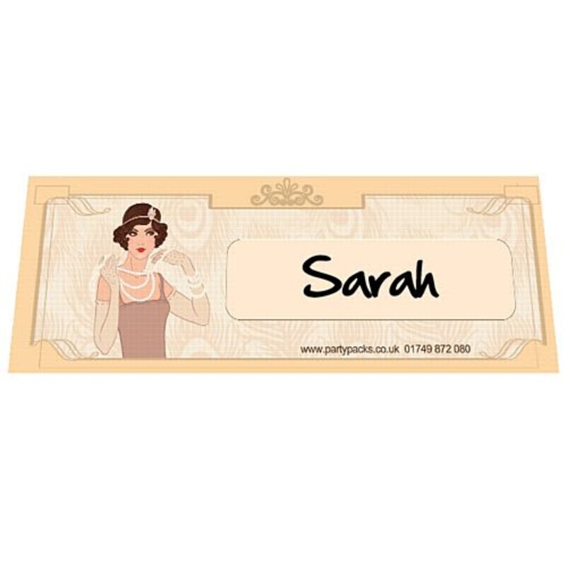 1920’s Placecards – Pack of 8