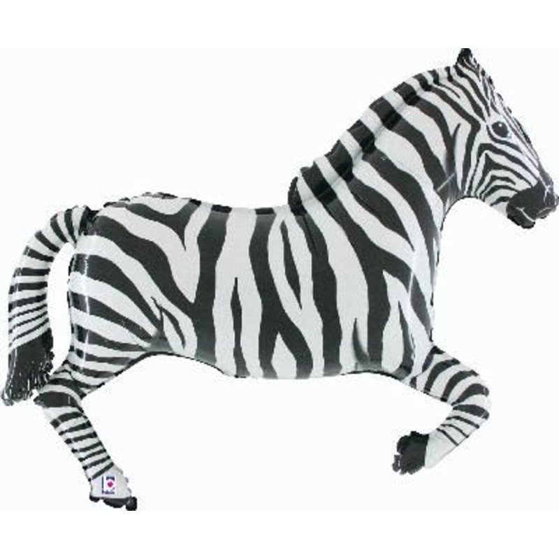 Zebra Foil Balloon 43″