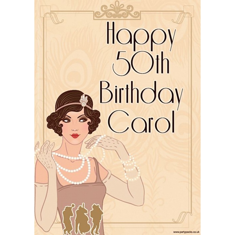 1920’s Personalised Poster- A3