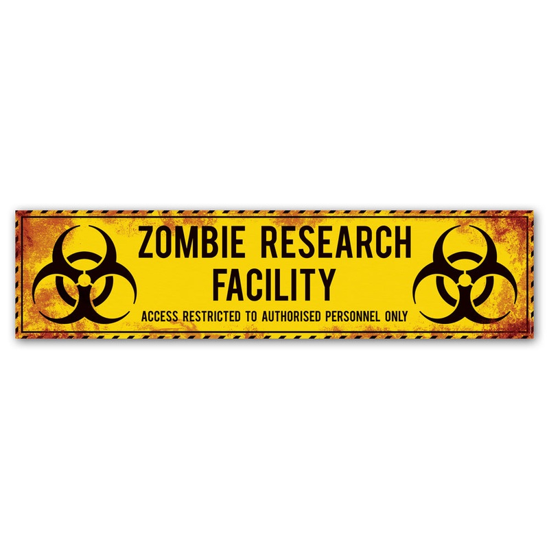 Zombie Biohazard Banner – 1.2m