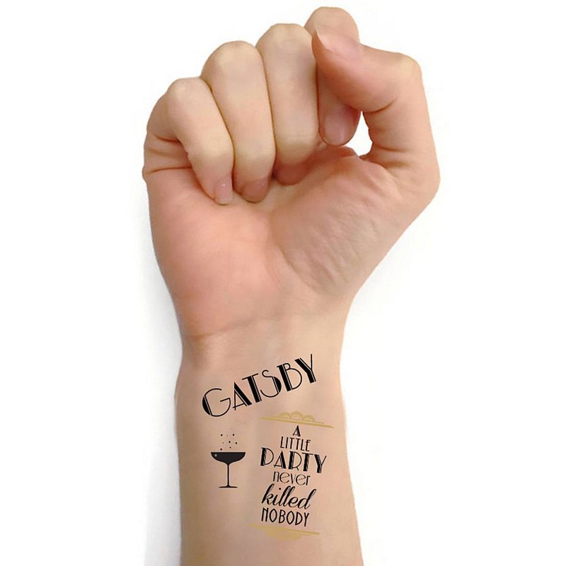 1920s Gatsby Tattoos- Sheet Of 16