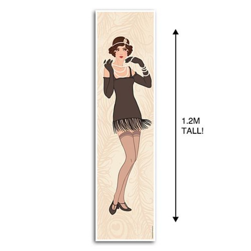 1920’s Gatsby Flapper Portrait Wall Banner Decoration – 1.2m