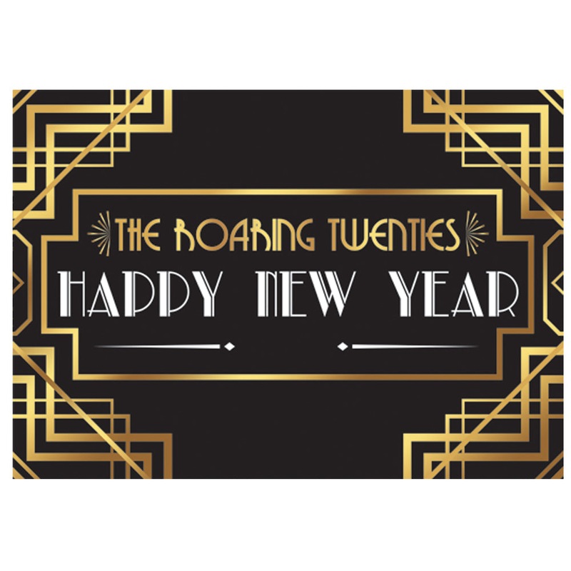 1920’s Style The Roaring Twenties Happy New Year Poster Decoration – A3