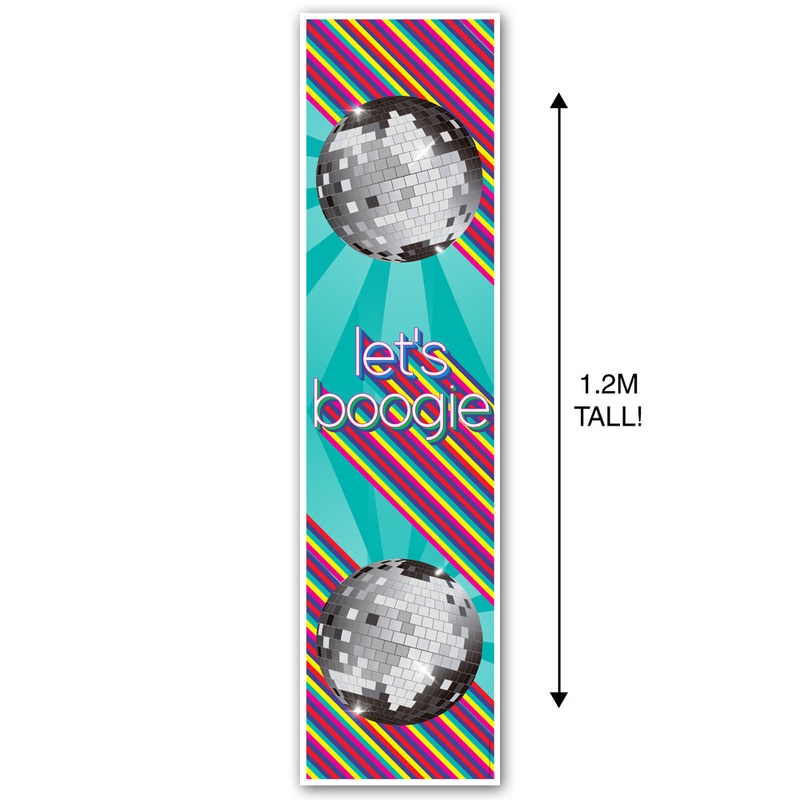 1970’s Disco Ball Portrait Wall & Door Banner Party Decoration – 1.2m