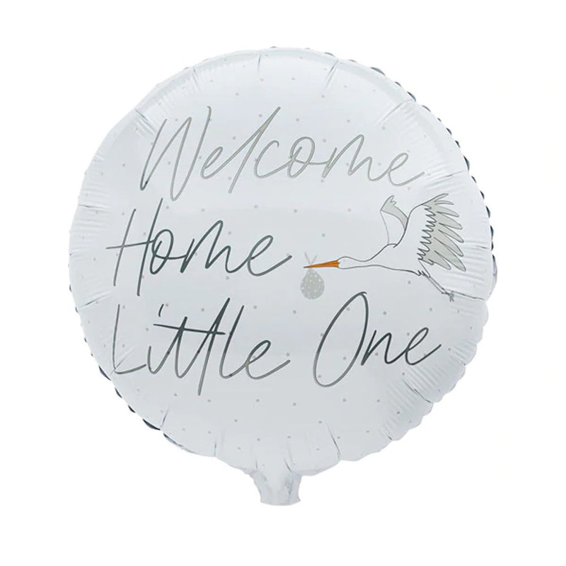 ‘Welcome Home Little One’ Foil Balloon – 22″