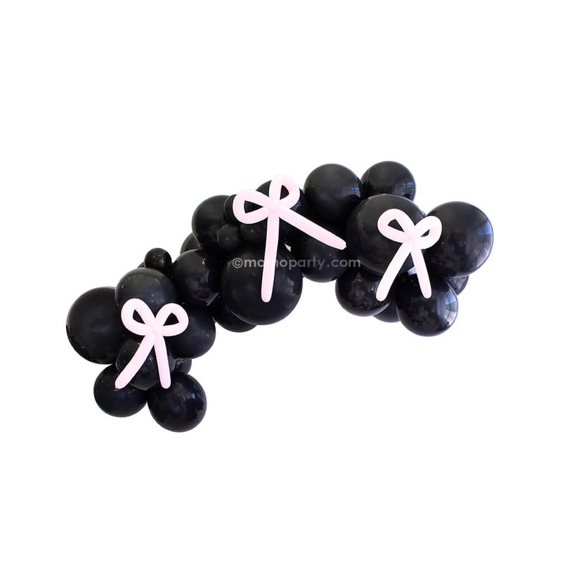 Pink Bow Halloween Balloon Cloud Kit With Hand Pump