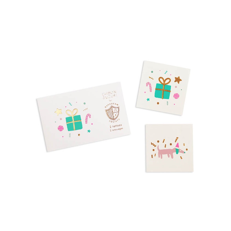 Merry and Bright Temporary Tattoos (Set of 2)