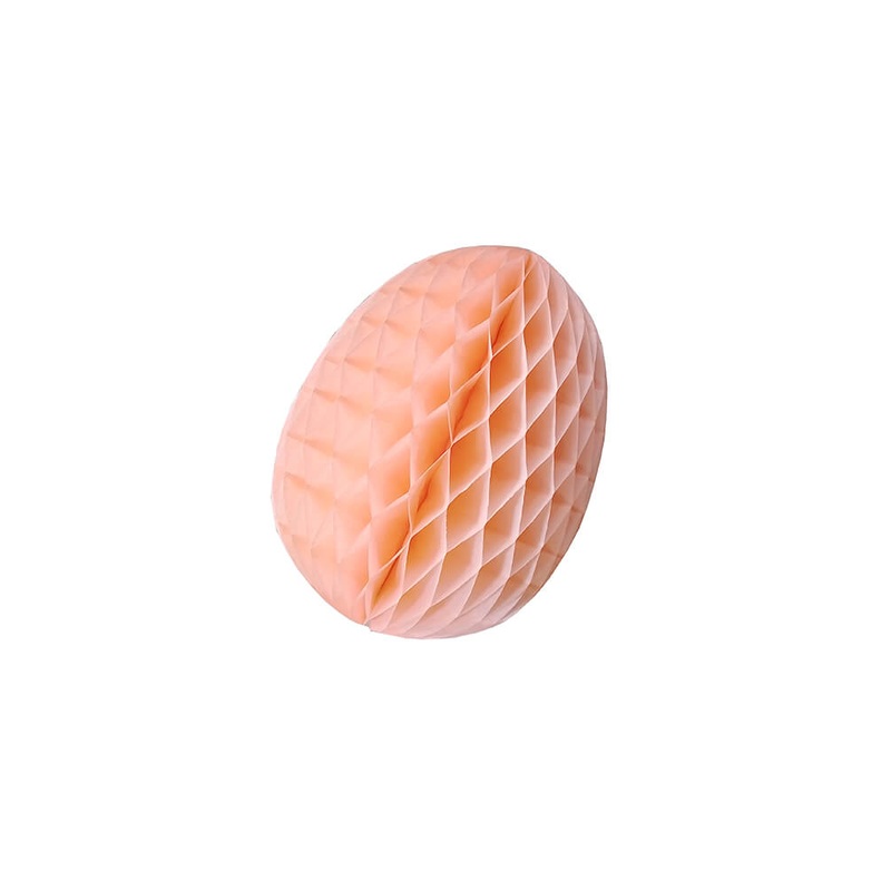 Honeycomb Easter Egg – Peach