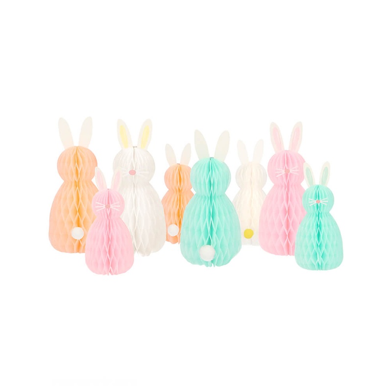Honeycomb Spring Bunnies (Set of 8)