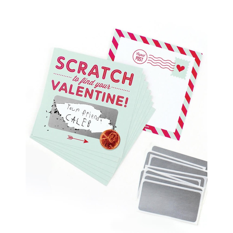 Scratch-off Valentines – Mint (Set of 6)