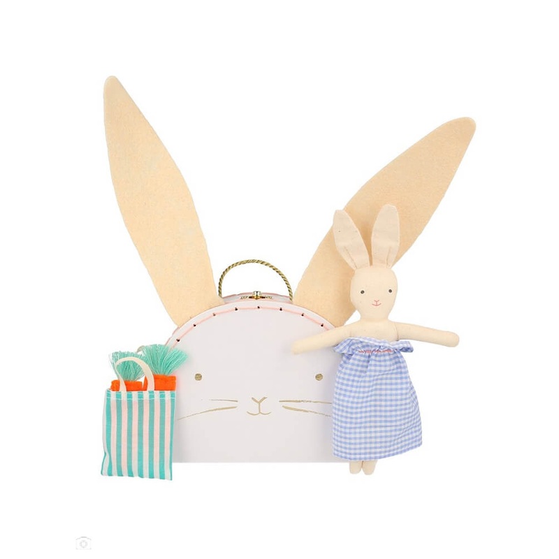 Bunny Mini Suitcase Doll
