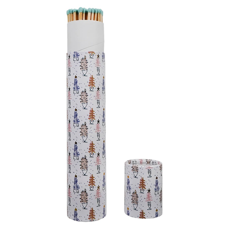 11.75″ “Long Safety Matches In Christmas Tree Matchbox Tube