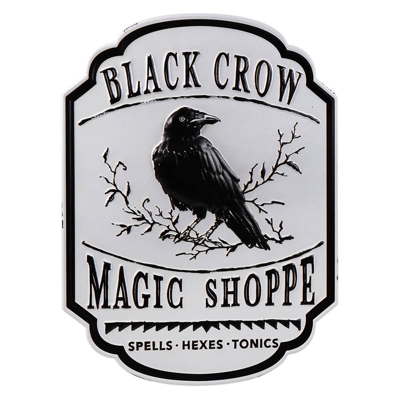 16.25″ Black Crow Magic Shoppe Sign