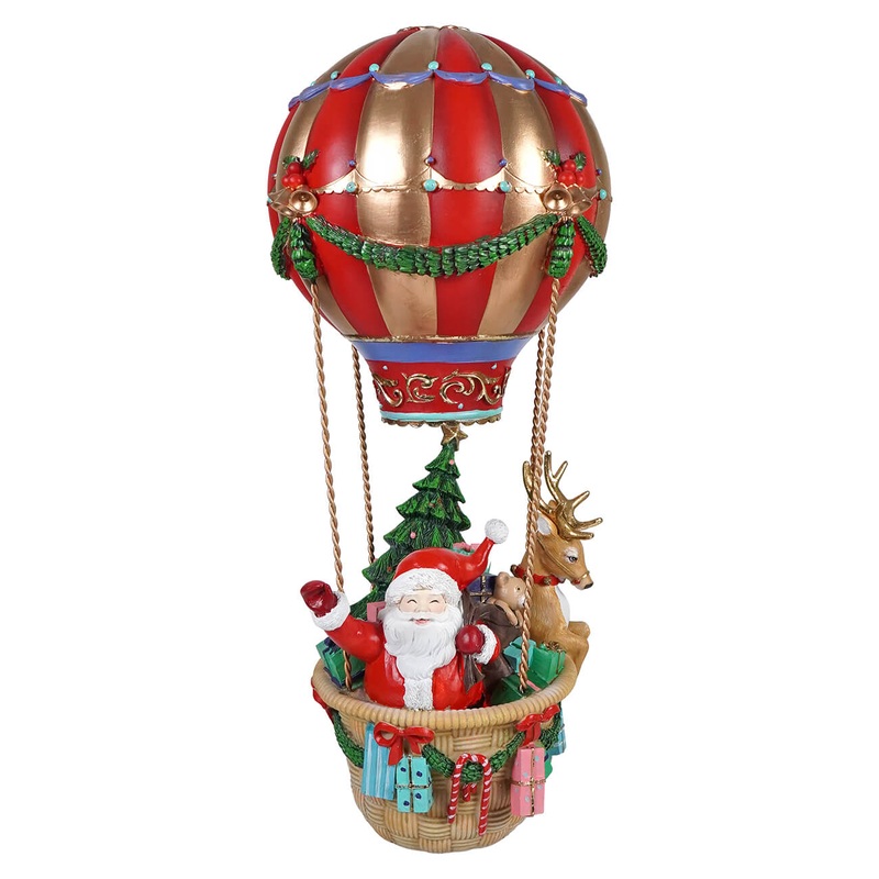 17″ Santa & Friends Christmas Hot Air Balloon