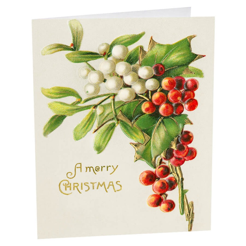 A Merry Christmas Set/5 Greeting Cards Matte