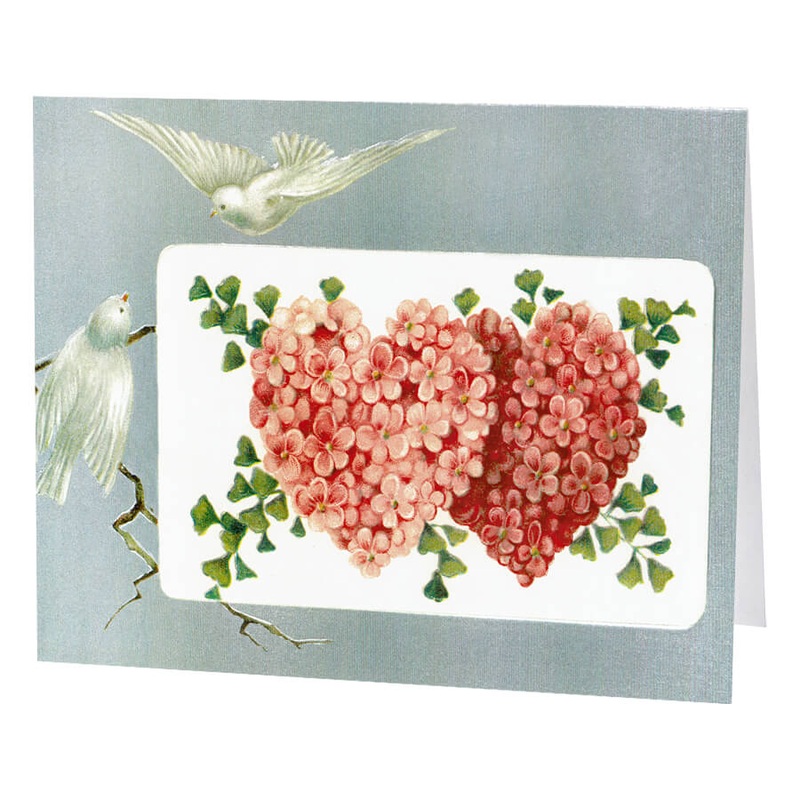 Doves & Hearts Set/5 Greeting Cards