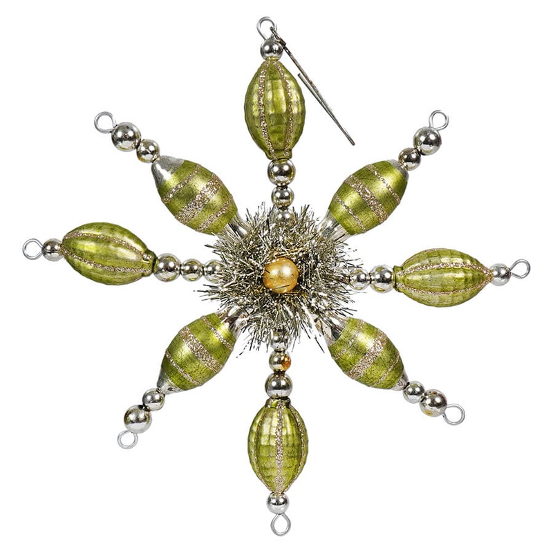 Peridot Starburst Ornament