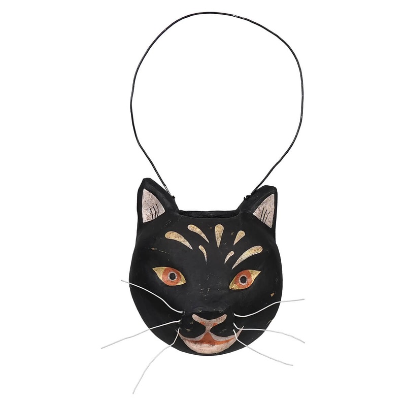Whiskered Black Cat Bucket