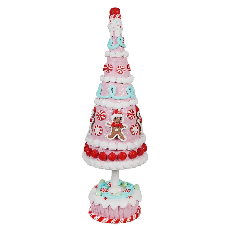 15.75″ Claydough Gingerbread Candy Tree