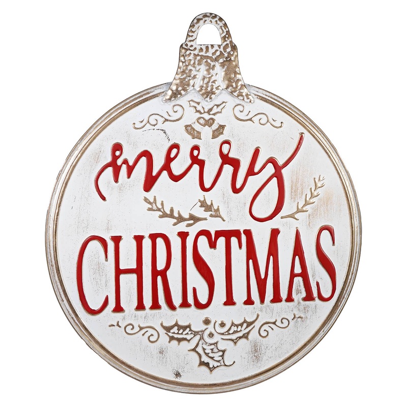24″ Metal “Merry Christmas” Sign