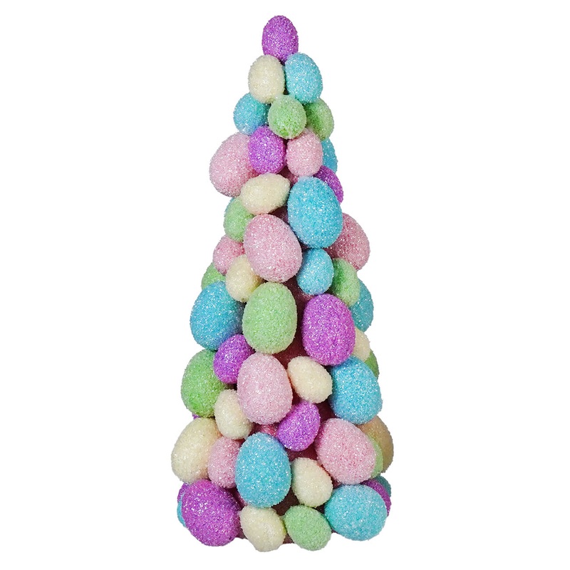 15.5″ Large Colored Eggs Easter Tree