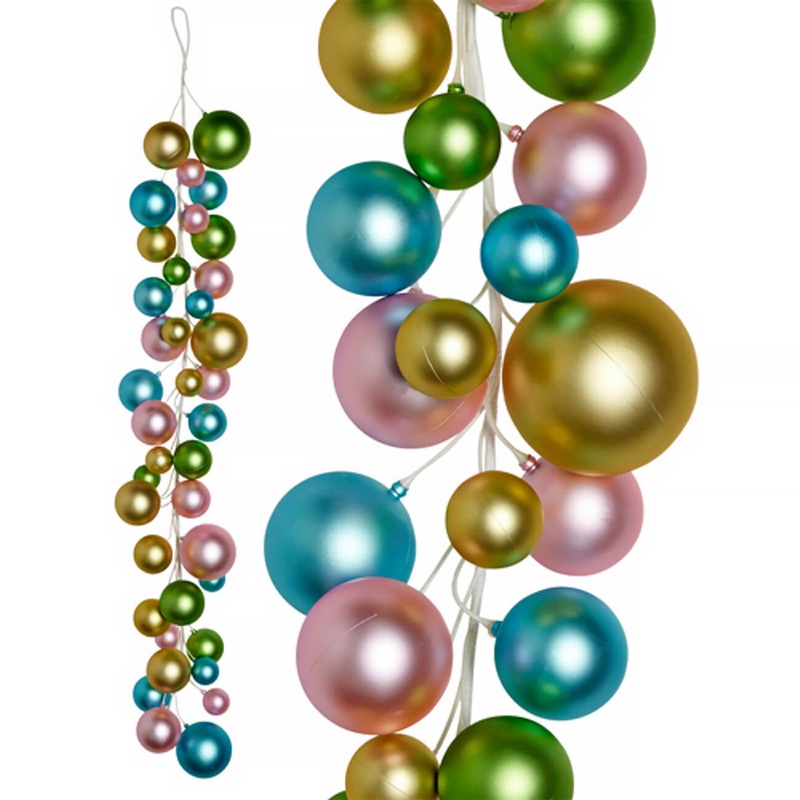 48″ Pastel Pearl Ball Garland
