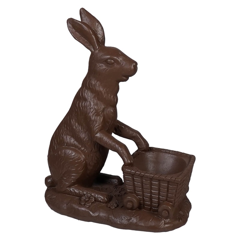 6.25″ Chocolate Bunny & Cart