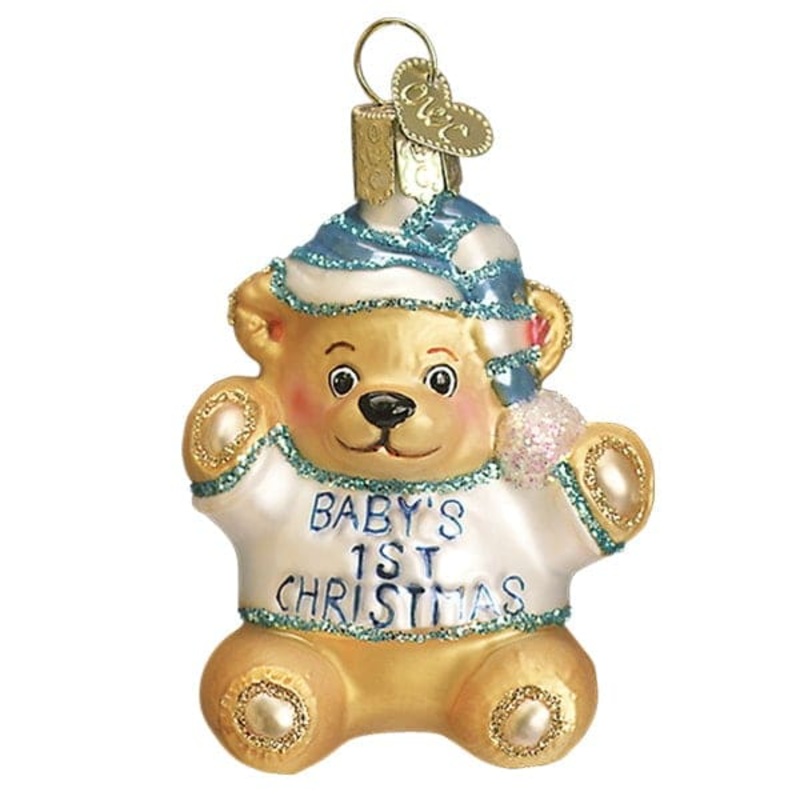 Baby Boy’s First Teddy Bear Ornament