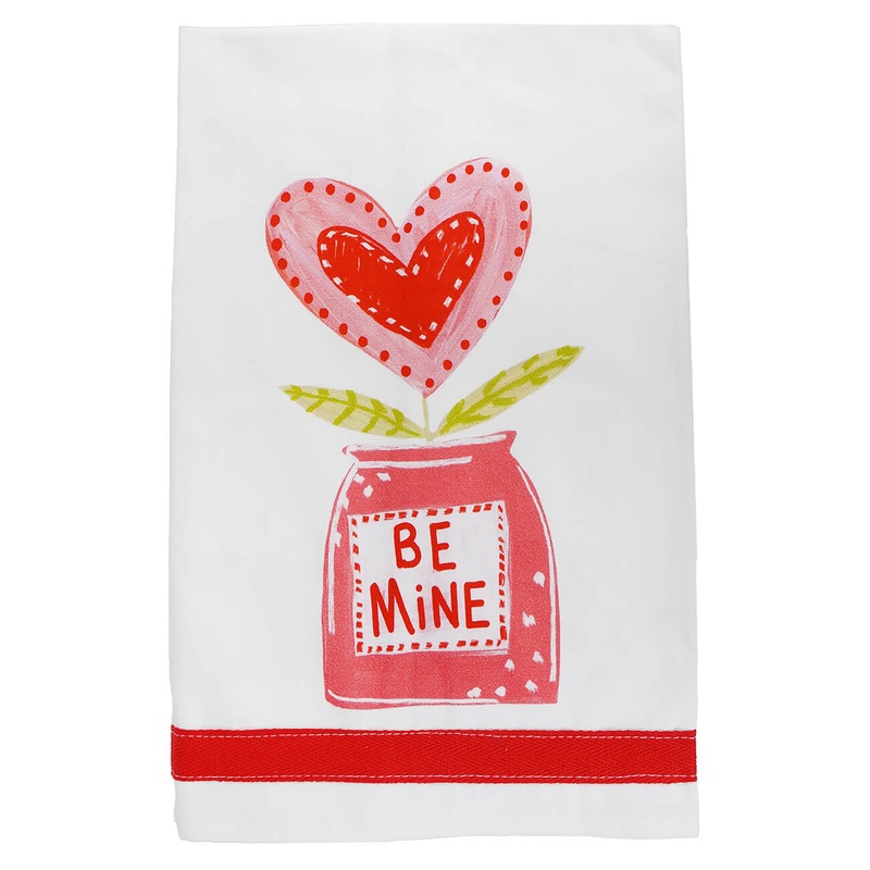 “Be Mine” Cotton Tea Towel