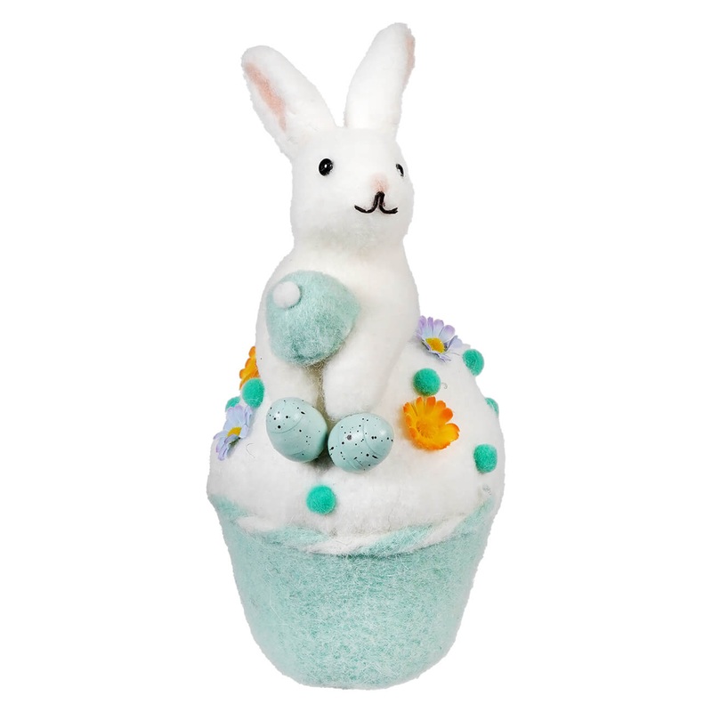 Turquoise Bunny Cupcake