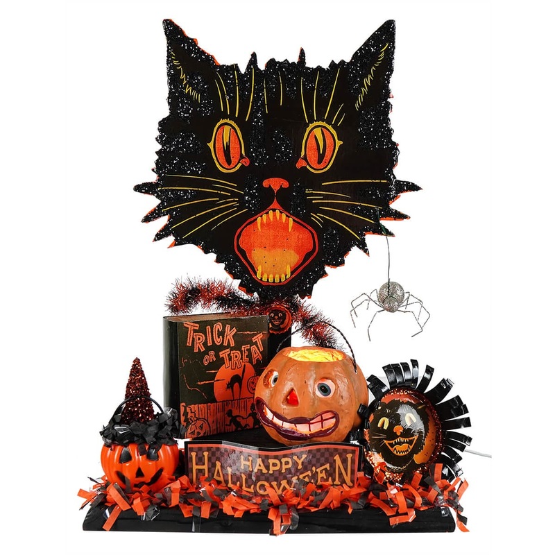 Vintage Scaredy Cat Display