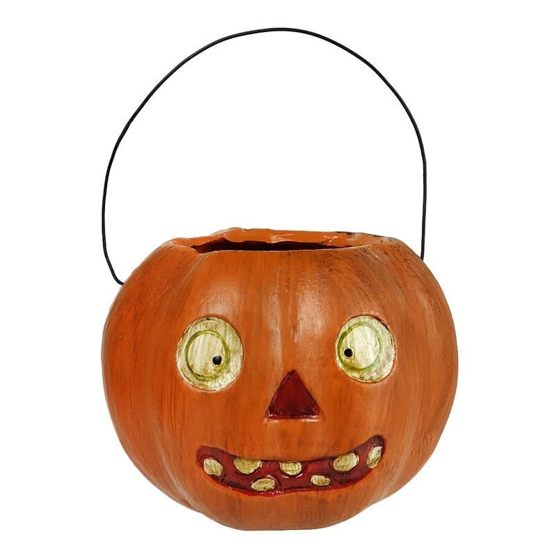 Vintage Pumpkin Face Bucket