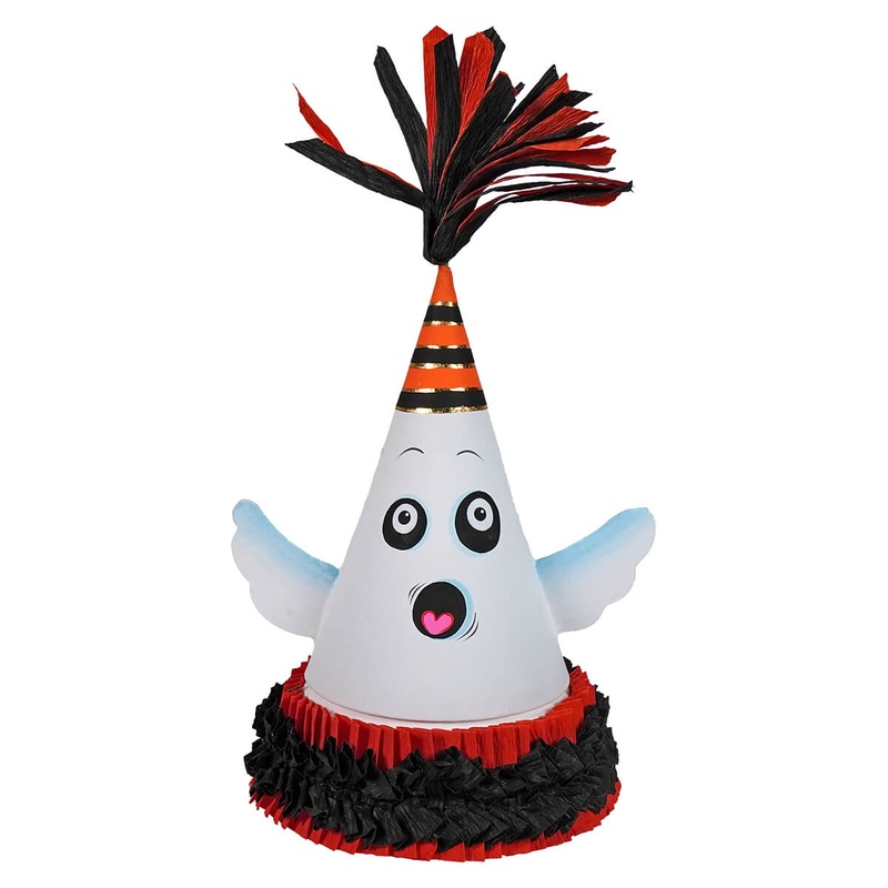 10″ Spooky Ghost Party Favor Cone Box