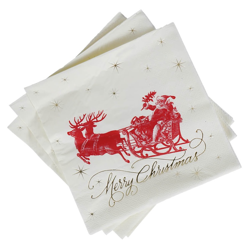 Yuletide Paper Napkins Set/20