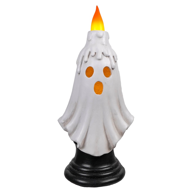 16.5″ Large LED Lighted Halloween Ghost Flickering Candle