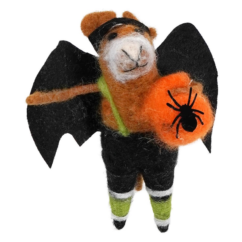 Wool Felt Bat Costume Trick-Or-Treat Brown Mouse