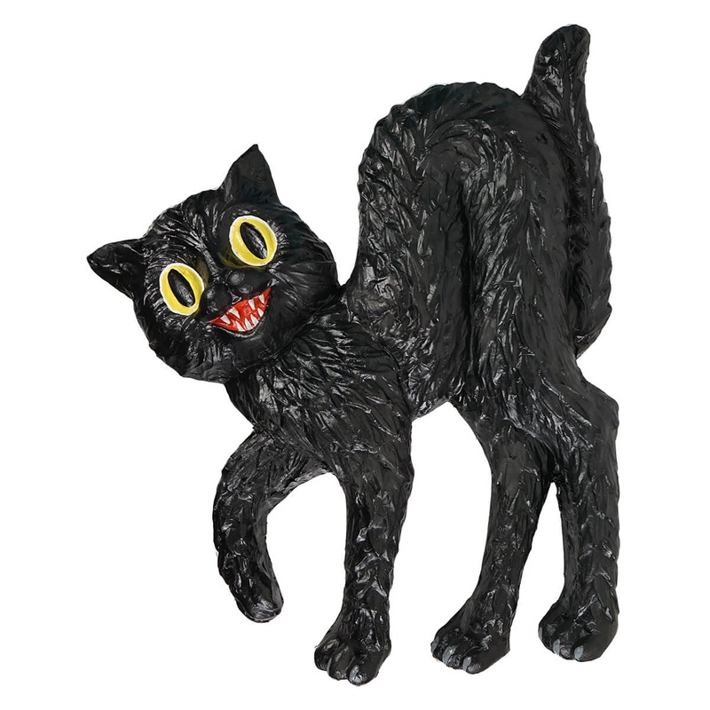 Vintage Halloween Cat Wall Decor