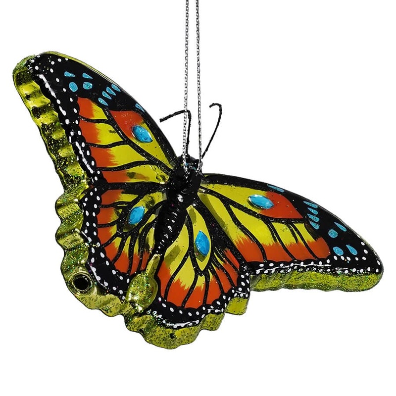 Yellow Butterfly Ornament