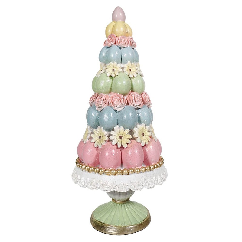 14″ Easter Egg Tree On Pedestal